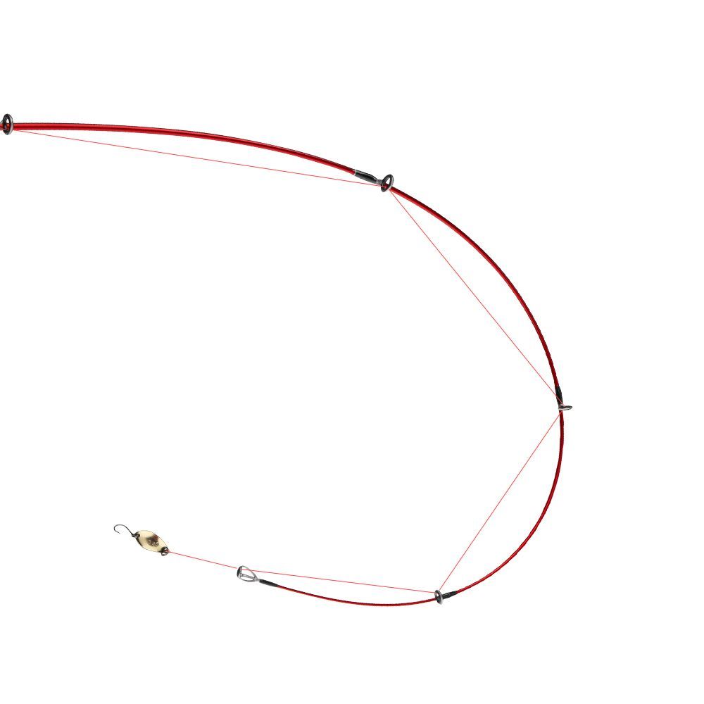 超軟ルアーロッド UL 敏感 ソリッドチップ カーボンルアー