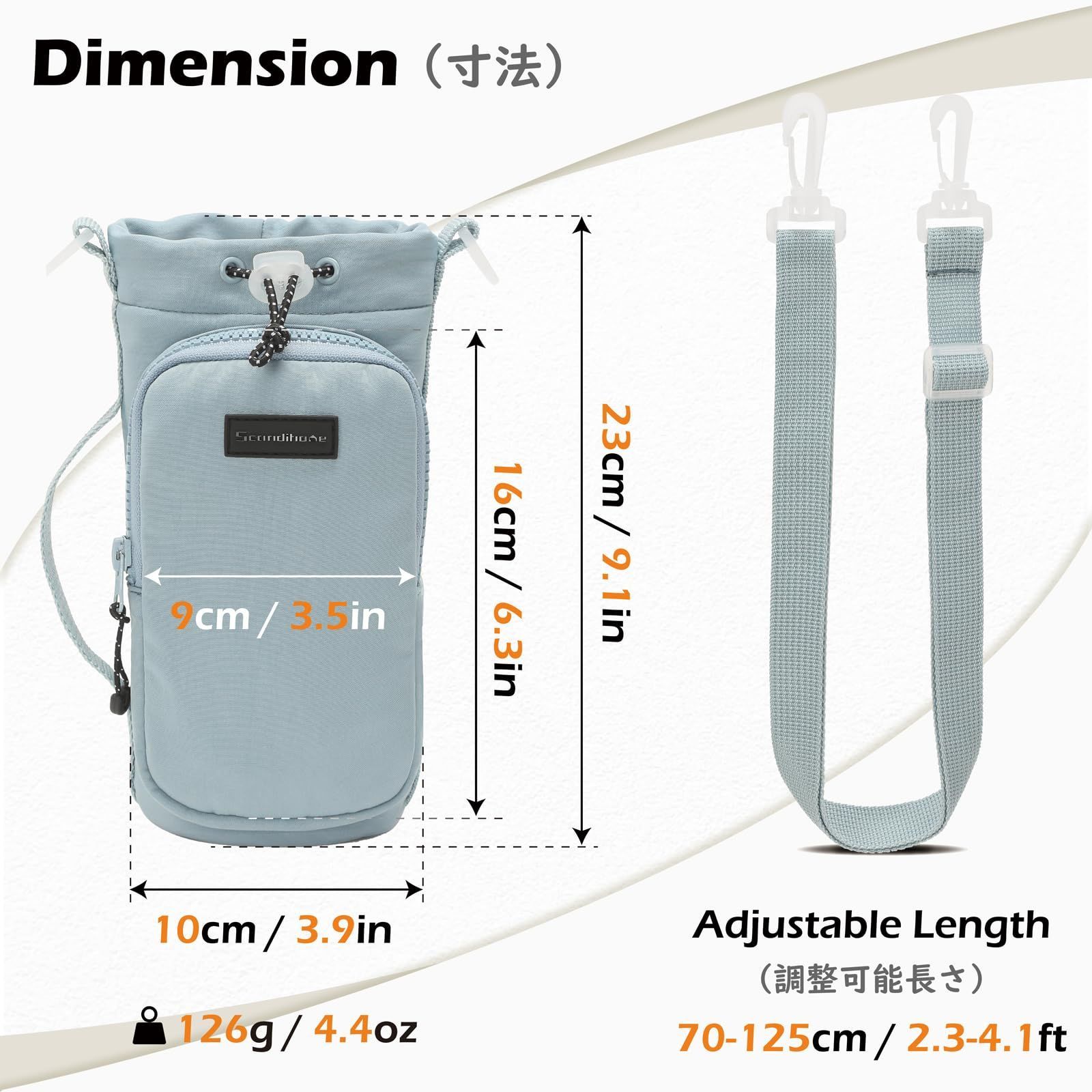 TRIWONDER ペットボトルホルダー 水筒カバー 500ml 1リットル対応 ぺつとボトル ホルダー 保冷 水筒ケース 水筒ホルダー ボトルケース  ショルダー ストラップ付 肩掛け可能 スマホ収納 ほるだー (ブルー) - メルカリ