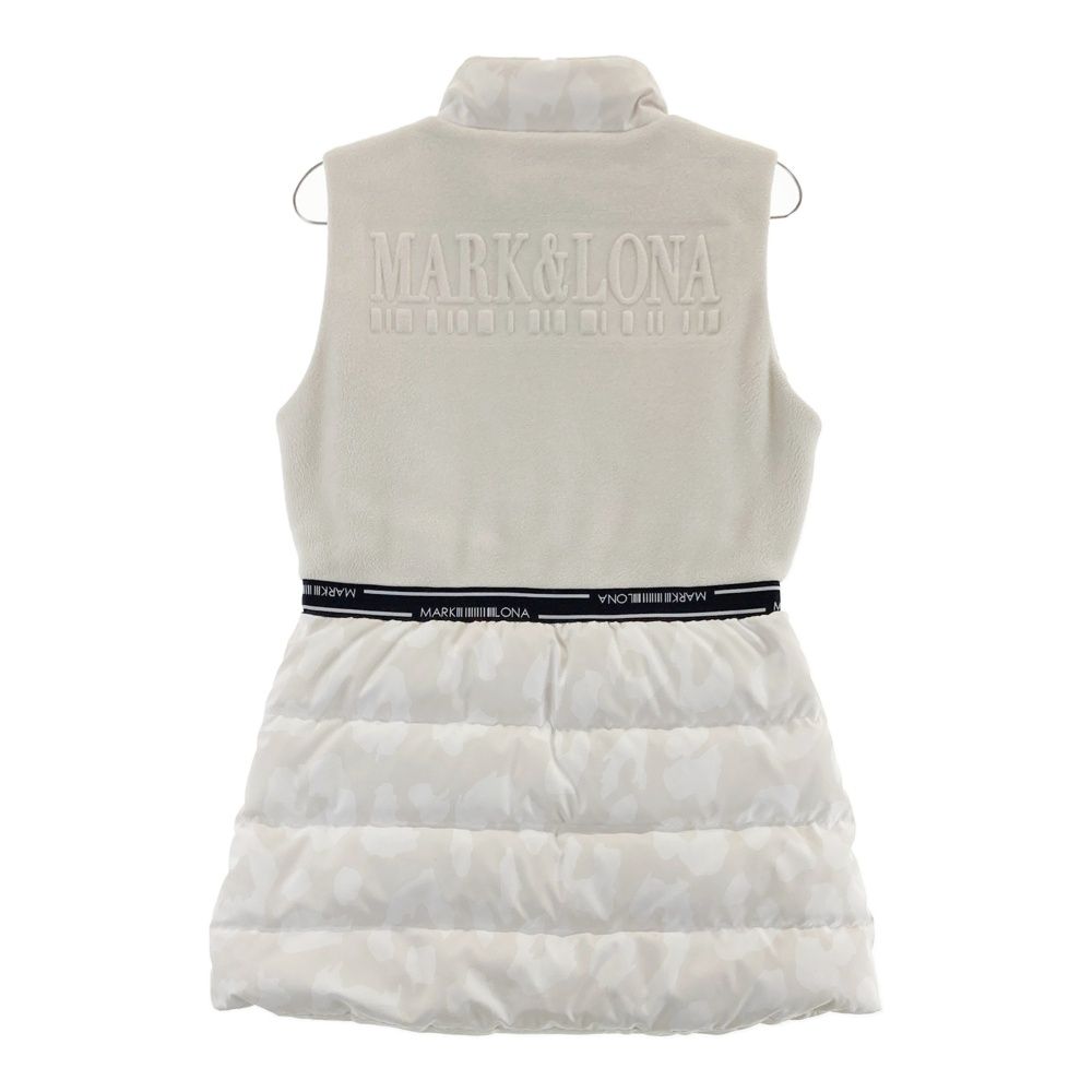 サイズ 38 MARK-LONA マークアンドロナ ダウン切替 ノースリーブワンピース ベージュ系 240101516168 ゴルフウェア レディース ストスト