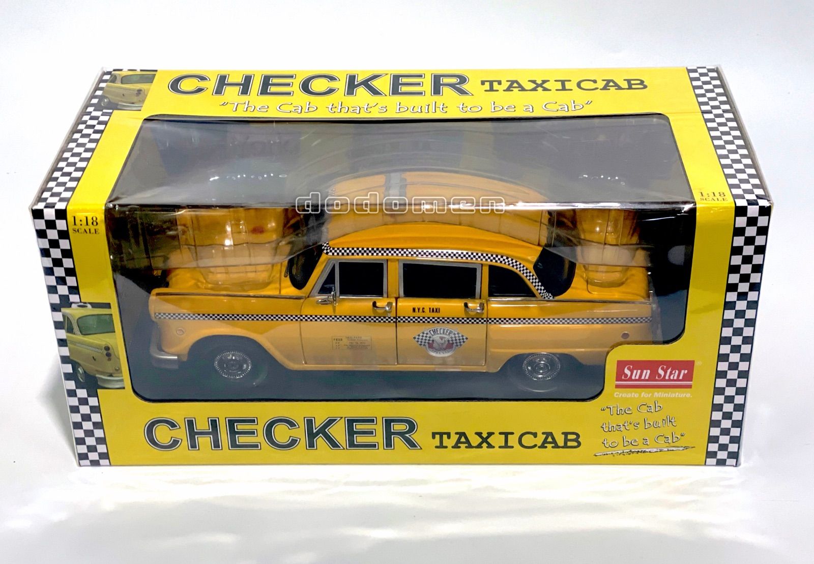 1/18 　サンスター　チェッカータクシーキャブ Sun Star Models 1:18 ニューヨークチェッカーキャブタクシーA11