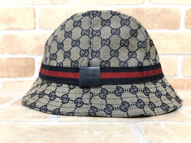 GUCCI グッチ GG柄 キャンバス ハット 030367
