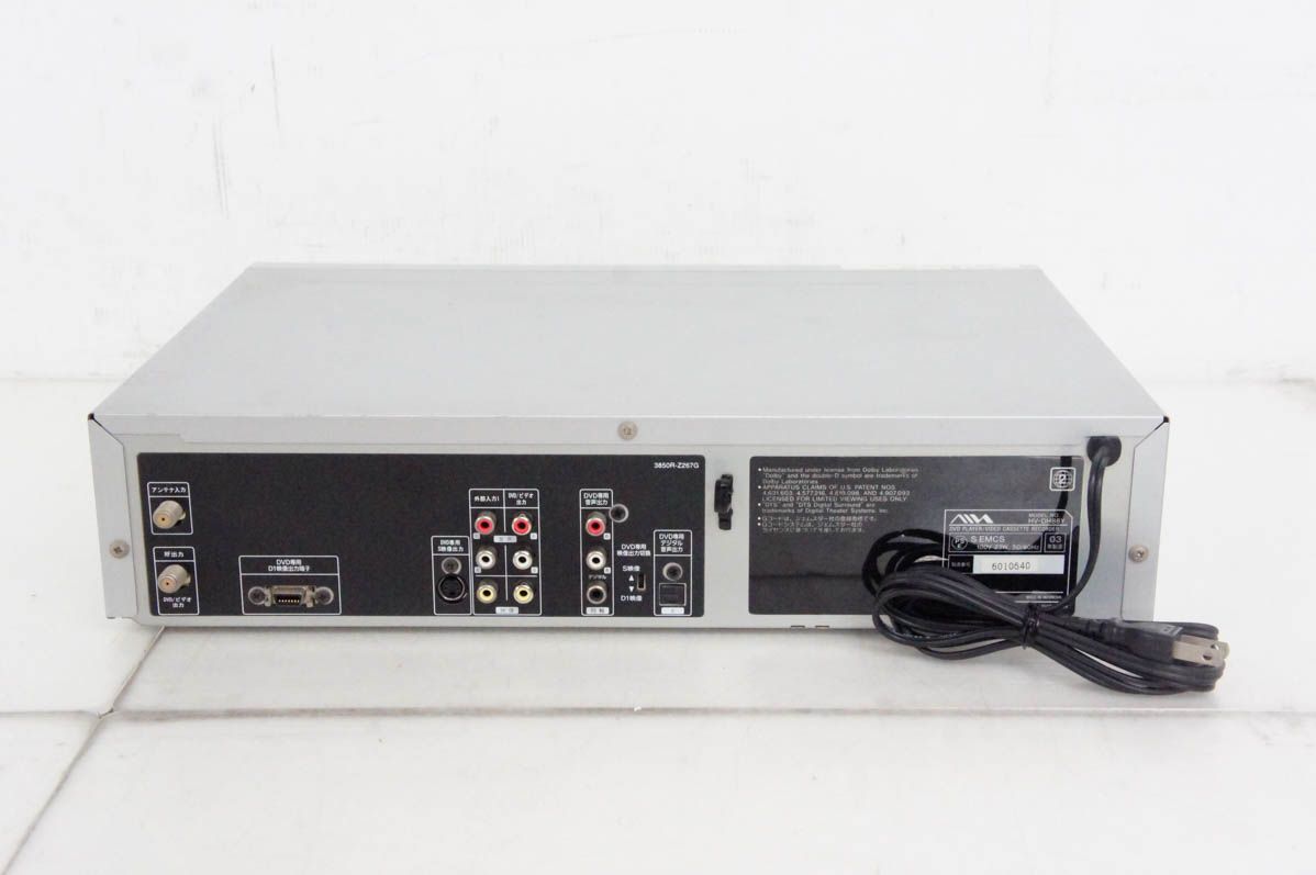 DVDプレーヤー一体型VHSビデオデッキ