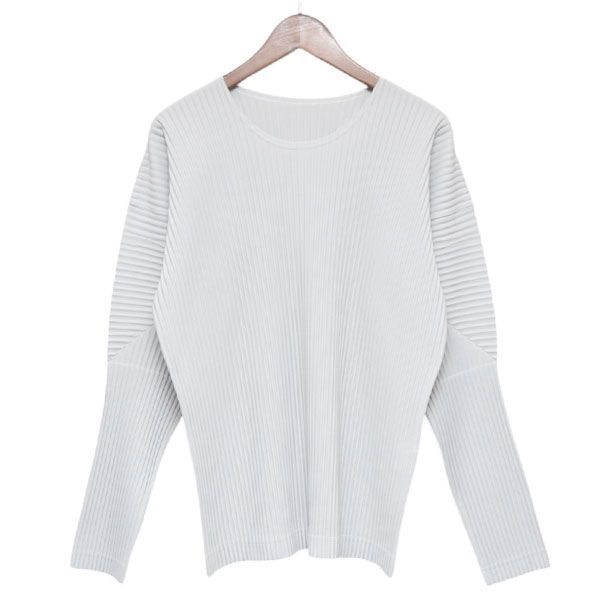 イッセイミヤケ ベーシックロングスリーブプリーツカットソー