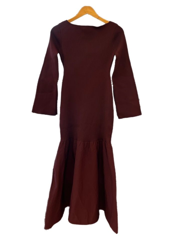 アニュアンス anuans ティアードデザインスリットニット