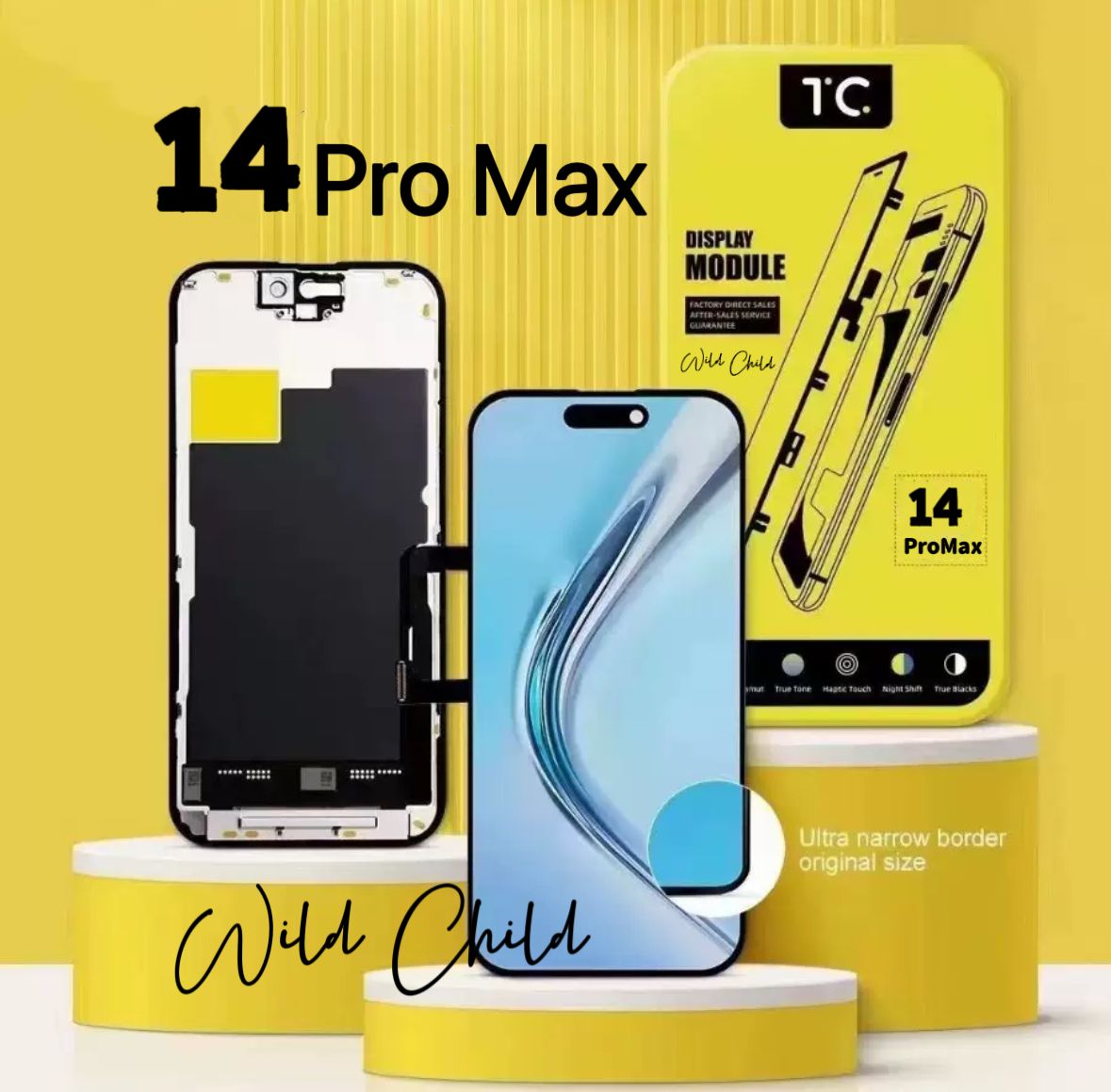 iPhone 14 Pro Max 6.7インチ交換修理用液晶パネル(Incell)