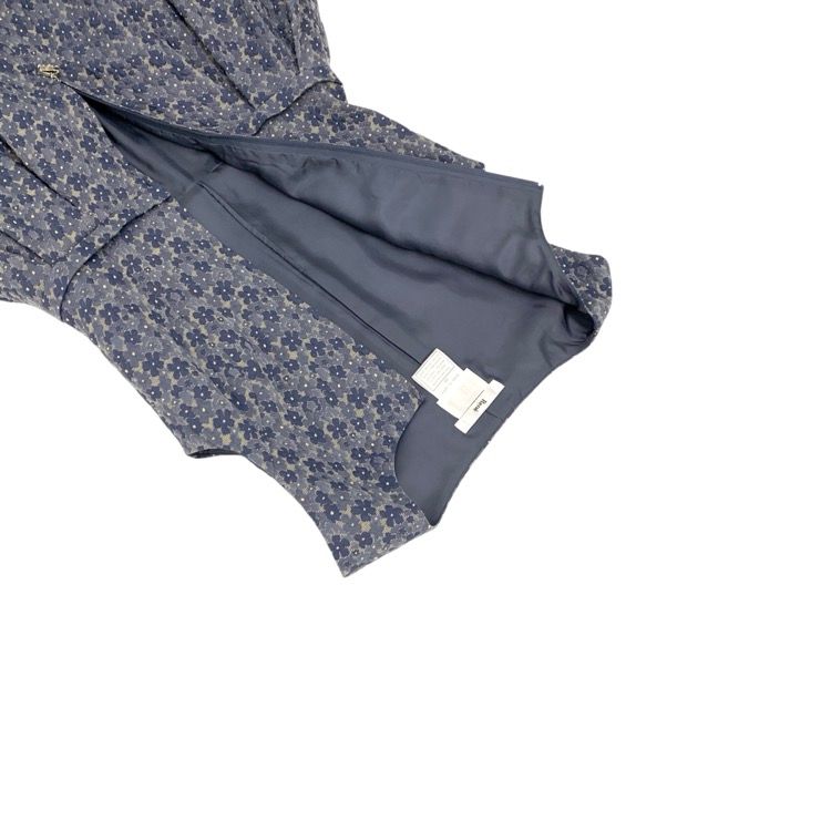 ルネ　紺色ワンピース　34 美品 René - ルネ ベーシック フレンチスリーブ ワンピース 34 紺 /MI