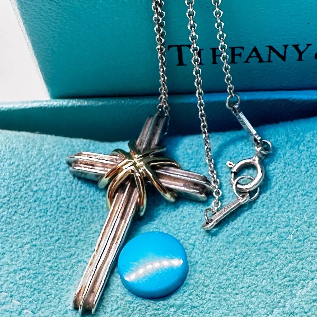 TIFFANY&Co.ティファニーシグネチャークロス 925/750