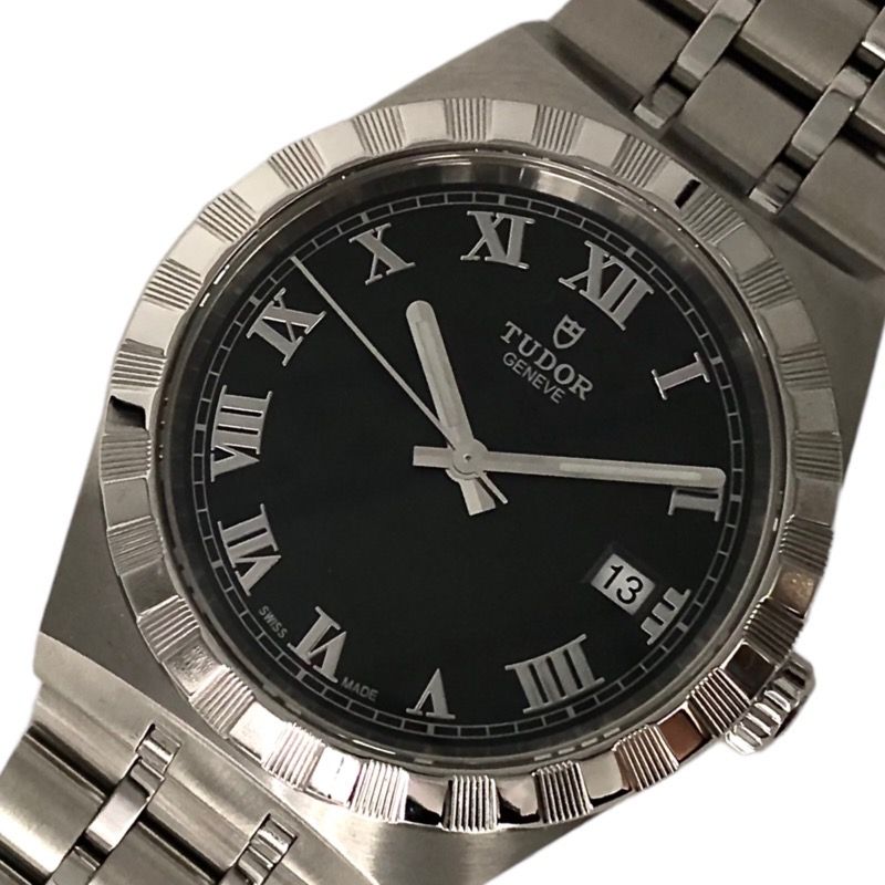 チューダー/チュードル TUDOR ロイヤル 28500 ブラック SS 自動巻き メンズ 腕時計