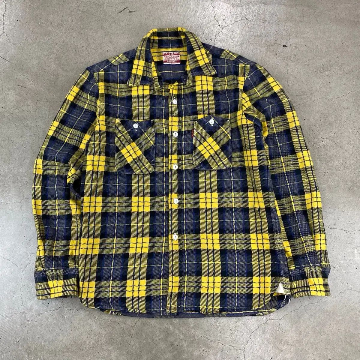 LEVI S リーバイス ポケット チェック ヘビー フランネル シャツ 100