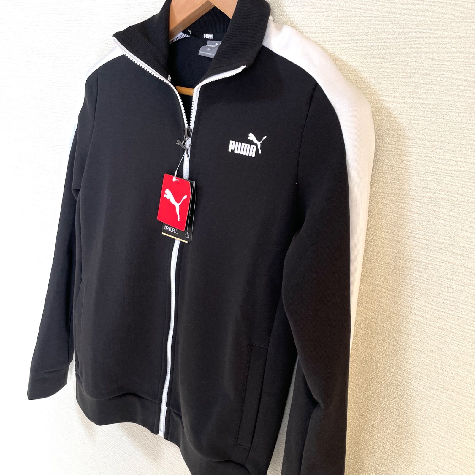 新品】プーマ ジャージ 上 M ブラック 黒 トラックジャケット