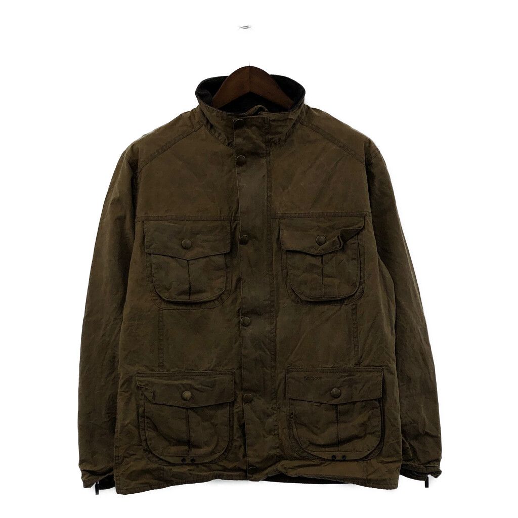 Barbour バブアー オイルドジャケット 防寒 ユーロ ヨーロッパ古着 ライトブラウン (メンズ L) 中古 古着 P1682