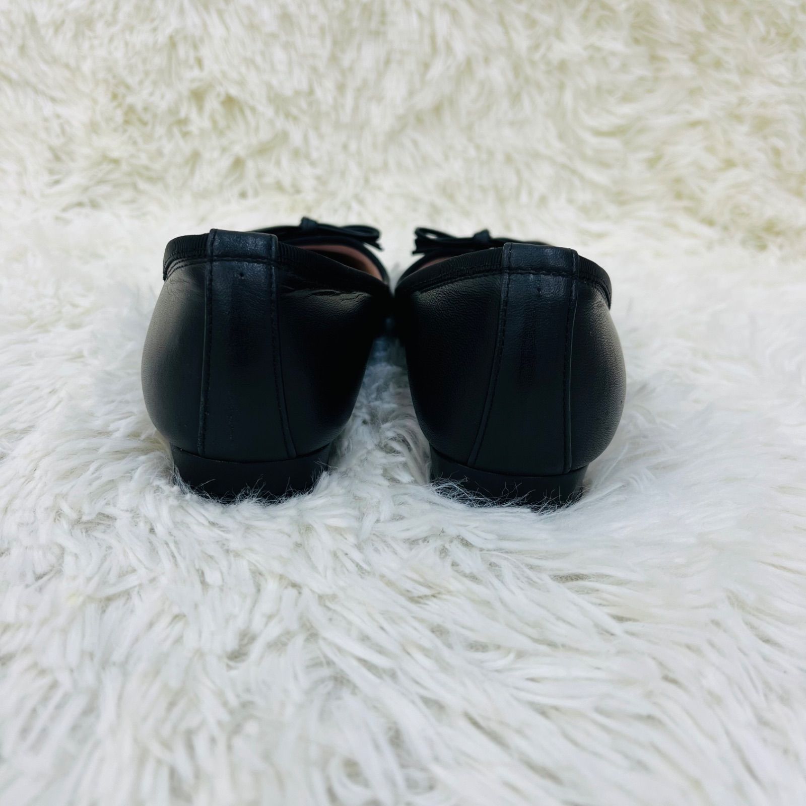 フラットパンプス レザー