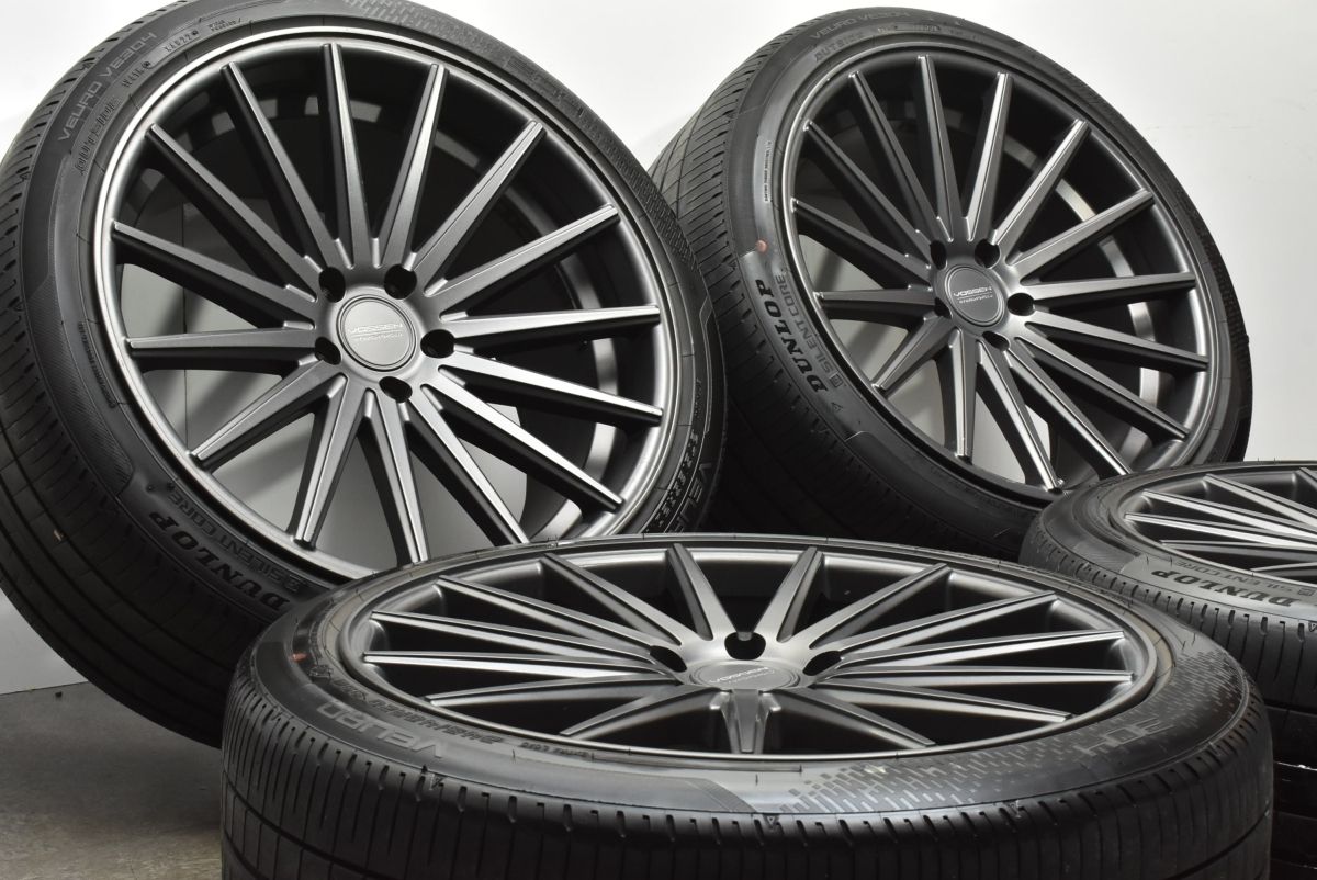 ドレスアップ用に VOSSEN VFS-2 20in 9J 32 10.5J 45 PCD114.3 ダンロップ ビューロ VE304 245 45R20 275 35R20 クラウン フーガ