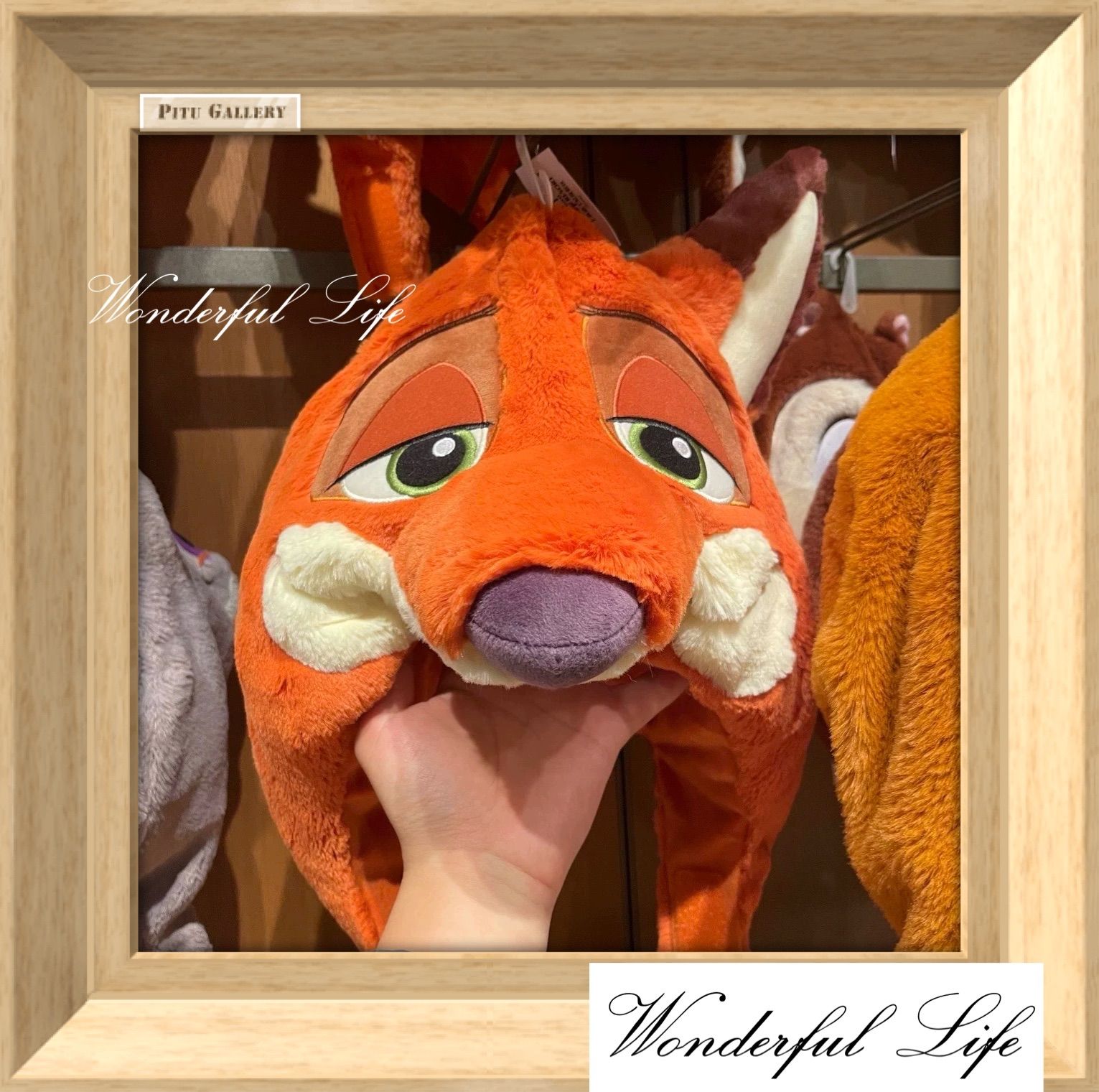 【上海ディズニー限定】ニック・ワイルド ぬいぐるみキャップ 即日発送 上海ディズニー ズートピア ニック キャップ 帽子 海外