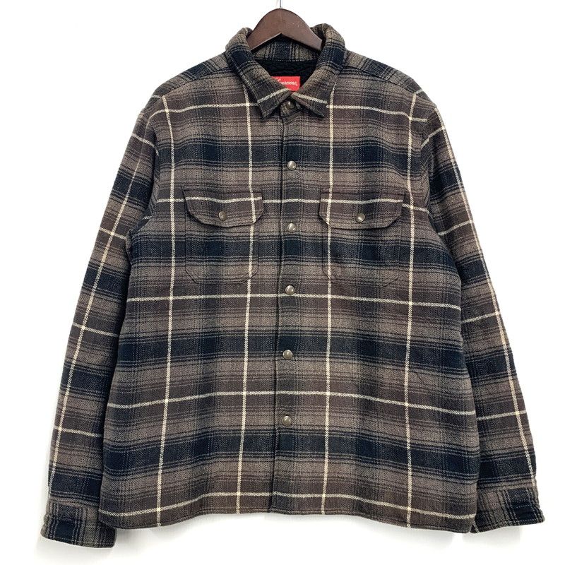 品 Supreme シュプリーム 22AW SHEARLING LINED FLANNEL SHIRT シアリング ラインド フランネル シャツ トップス 長袖 149-251023-ya-07-izu