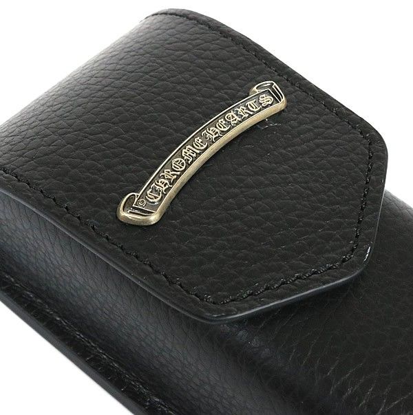 クロムハーツ メガネケース スクロールラベル ブラック ※おまけ付き CHROME HEARTS 銀座店 クロムハーツ 新品 スクロールラベル