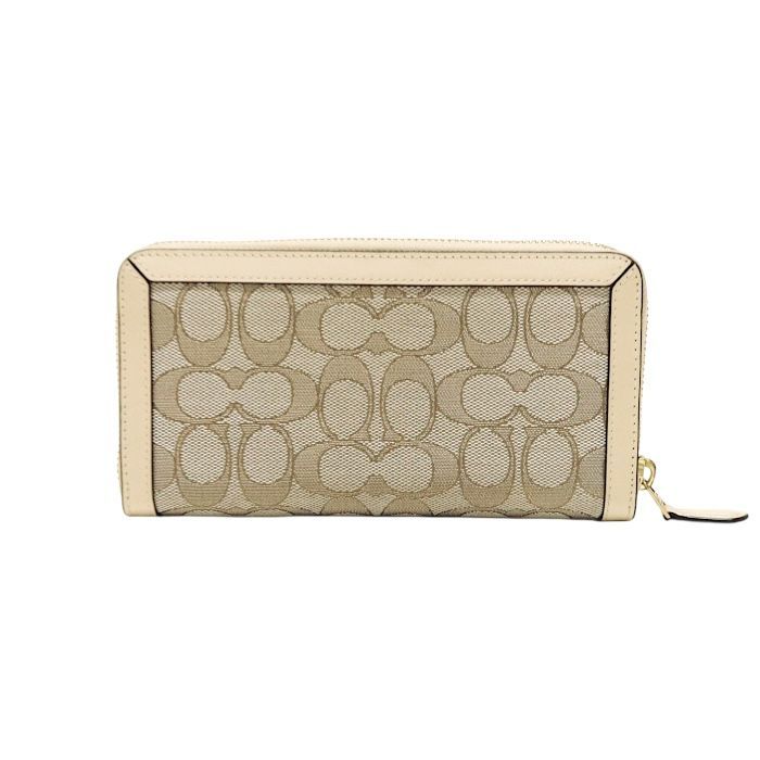 【ABランク】 コーチ COACH アコーディオン ジップ ウォレット シグネチャー ジャカード リファインド カーフ レザー 5281 ラウンドファスナー ロングウォレット 正規品 中古 mbn04002 コーチ COACH アコーディオン ジップ ウォレット シグネチャー ジャ