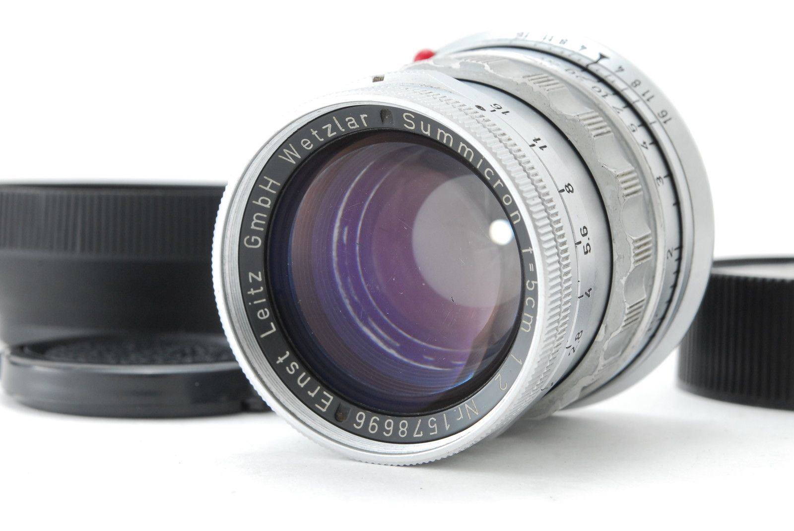 前期モデル 整備 動作 済み Leica Summicron 50mm f|2 Mマウント ライカ ズミクロン 固定鏡胴 リジッド 逆ローレット M型 カメラレンズ レンズ