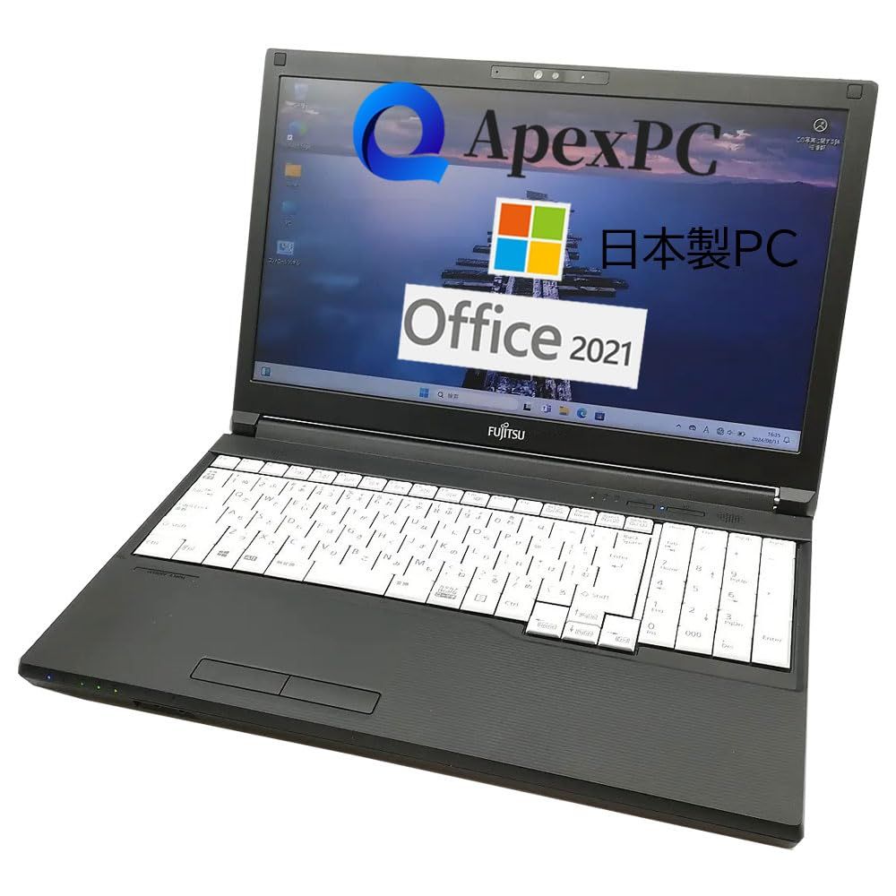 【特価セール】8GB SSD Pro搭載15.6型Wi-FiBluetooth 11 221搭載Windows Office 256GB S M CPU搭載 i5-8265U Core ApexPC整備済み品 高性能第8世代インテル Webカメラ 顔認証 18