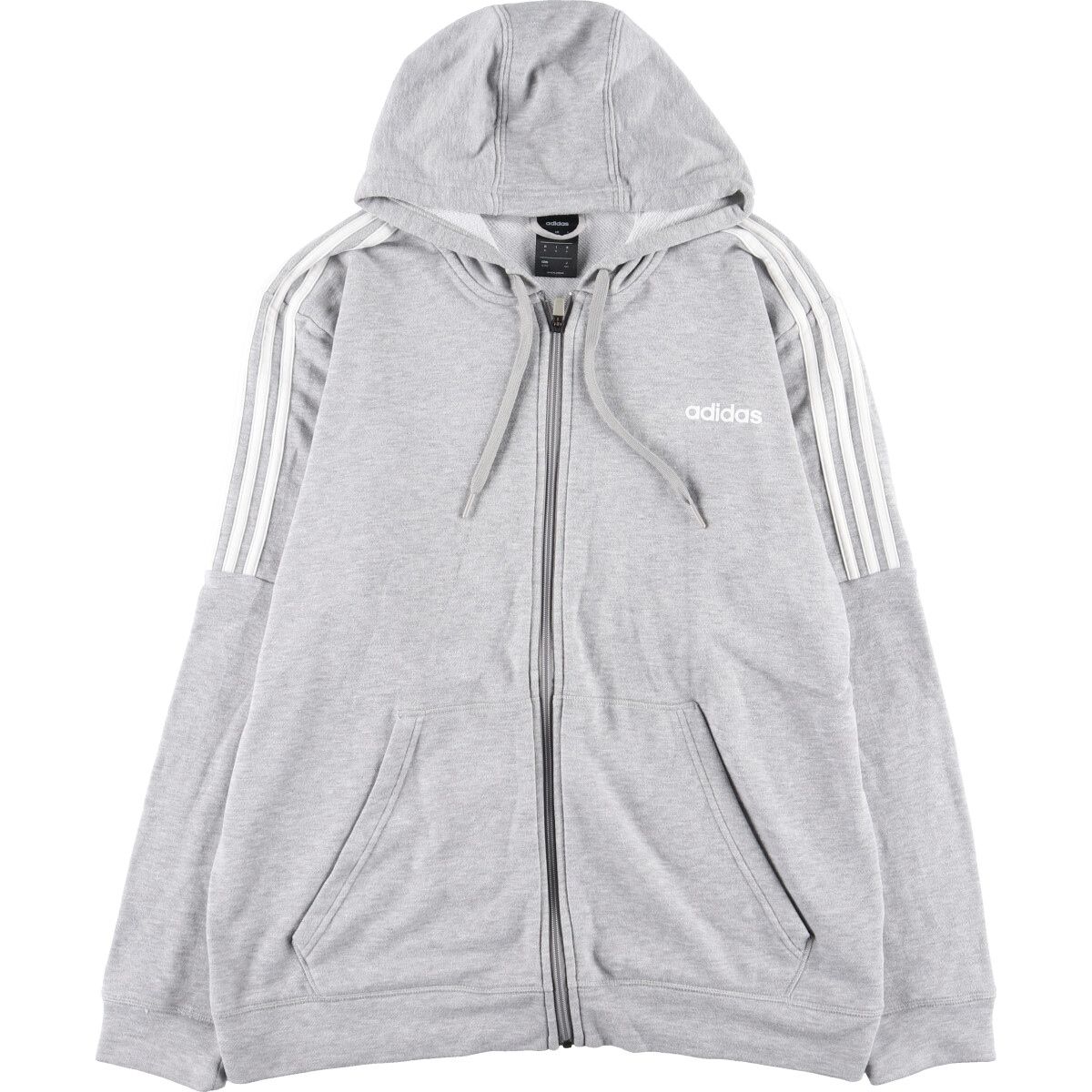 古着 アディダス adidas スウェットフルジップパーカー メンズXL/eaa435191