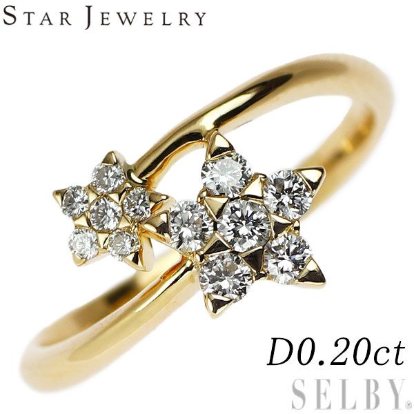 STAR JEWELRY スタージュエリー K18YG WG チェーンリング STAR JEWELRY スタージュエリー K18YG WG チェーンリング