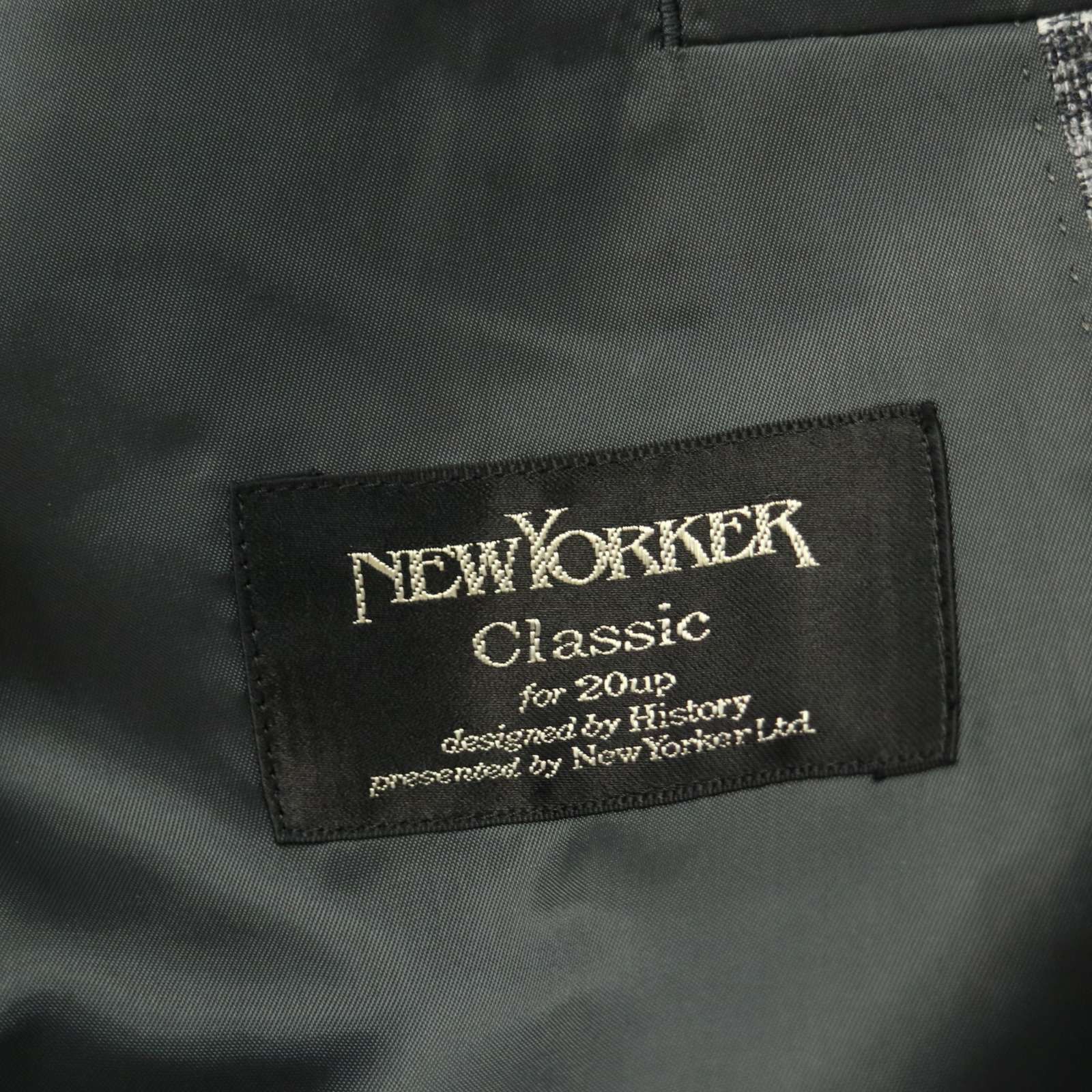 NEWYORKER ニューヨーカー 春夏 麻 リネン混☆ チェック柄 サマー
