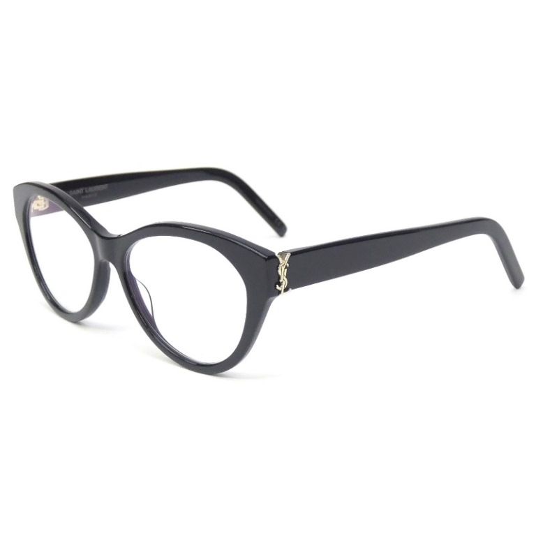 サンローラン YSL 眼鏡フレーム ロゴ メガネ 55□15-140 SLM96 001 黒
