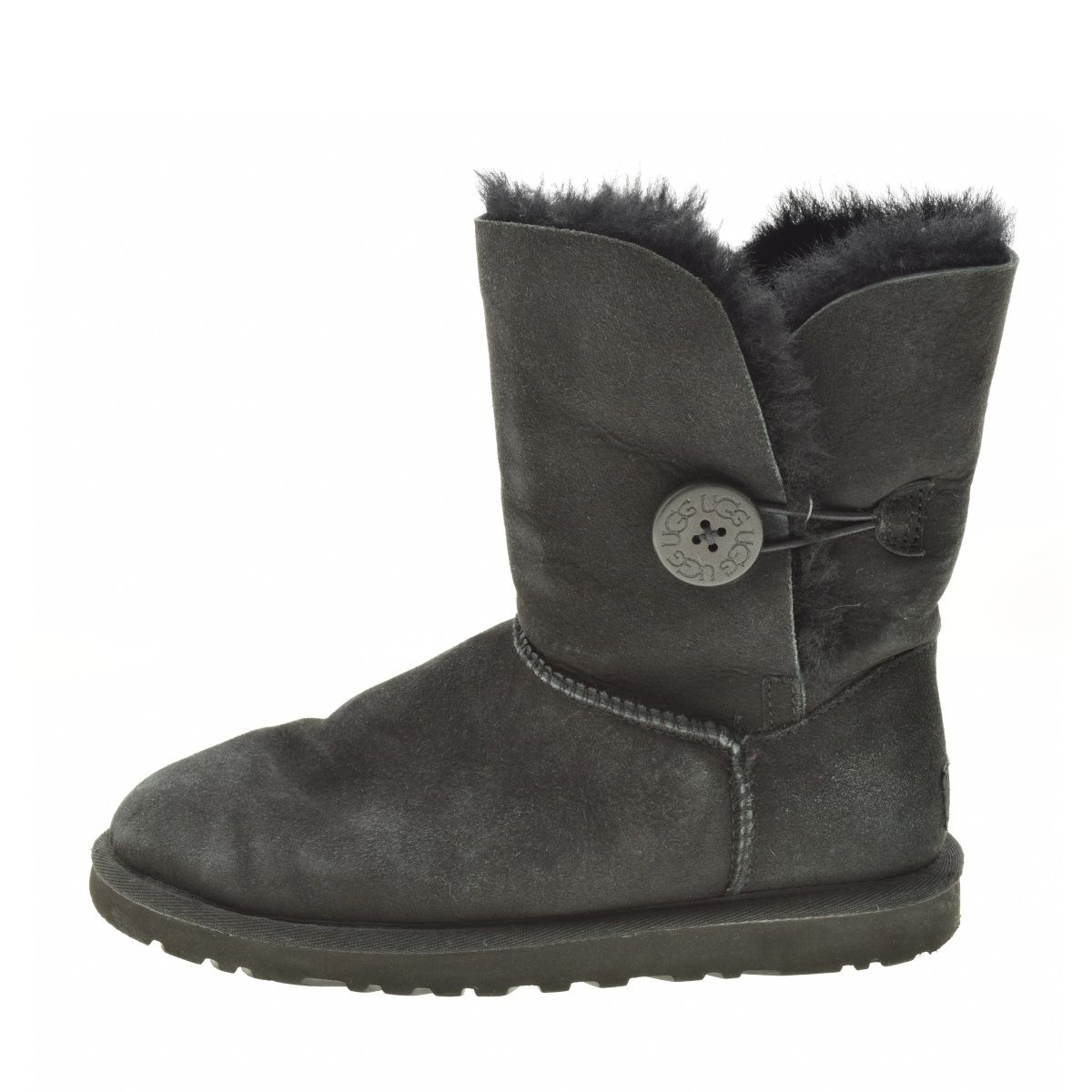 ☆最終値下げ☆UGG ベイリーボタン 5803 New UGG Australia Bailey Button II 5803 Suede Chestnut 6 US
