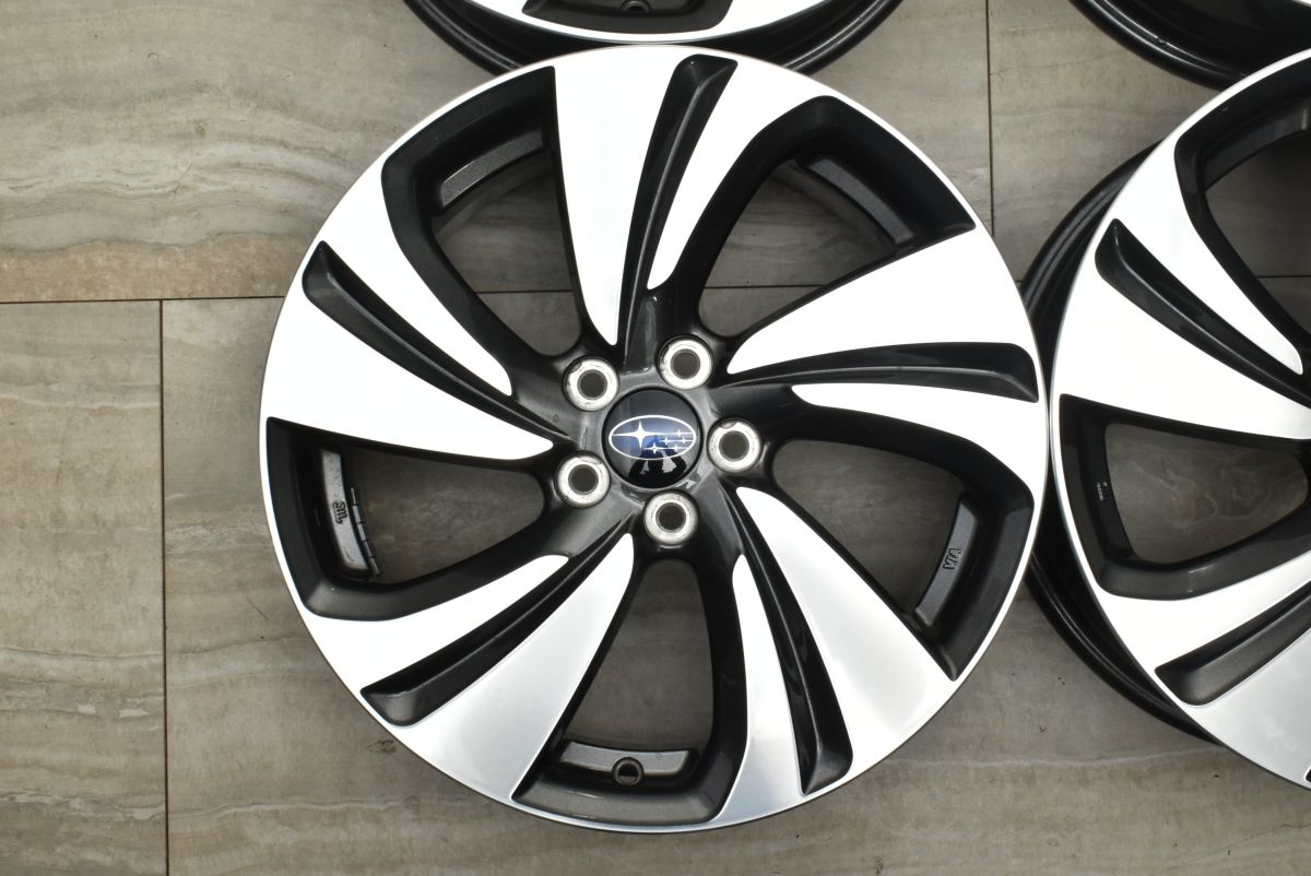中古アルミ18X7.0 PCD100スバルフォレスター純正4本セット、XV等に 美品】スバル XV 純正 17in 7J +55 PCD100 4本セット