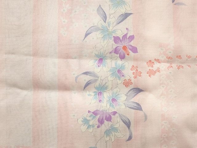 平和屋本店□夏物 小紋 絽 紗 洗える着物 まとめて20点 蝶 花柄 暈し