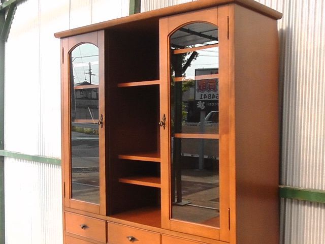 訳アリ LYNN HOLLYN リンホーリン 食器棚 W110cm×D40cm×H181cm ヴィンテージ アンティーク 家具 2509