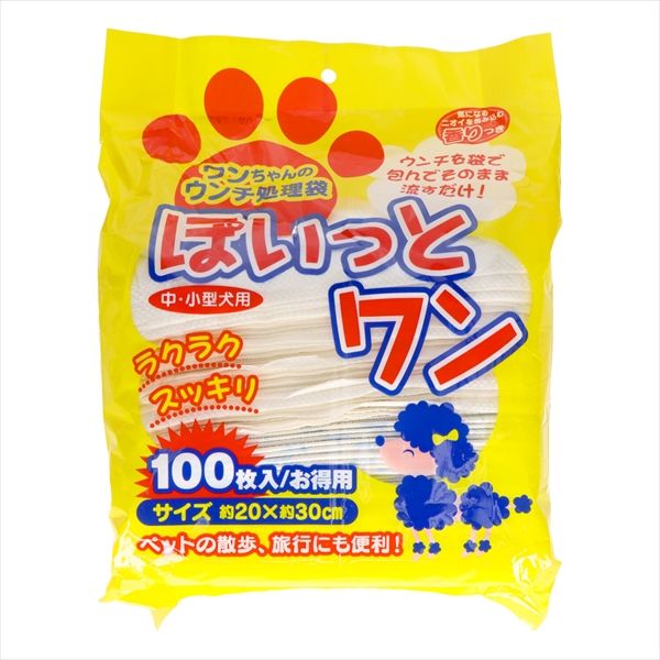 まとめ買い-12点セット ＪＥＬうんち処理袋ぽいっとワン１００枚 昭和紙工 ペット用品