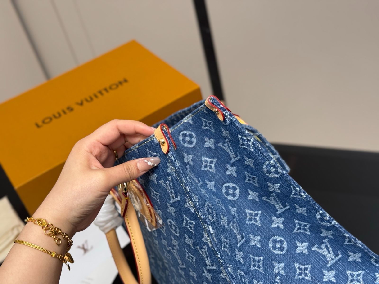 デニム ショッピングバッグ-MM輸入2