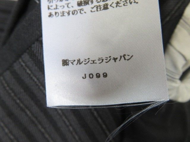 【中古】ﾀｸﾞ付 22SS Maison Margiela ﾒｿﾞﾝﾏﾙｼﾞｪﾗ ﾋﾟﾝｽﾄﾗｲﾌﾟ ｳｰﾙｼﾞｬｹｯﾄ S54180 ﾈｲﾋﾞｰ 44 XS相当 991802164