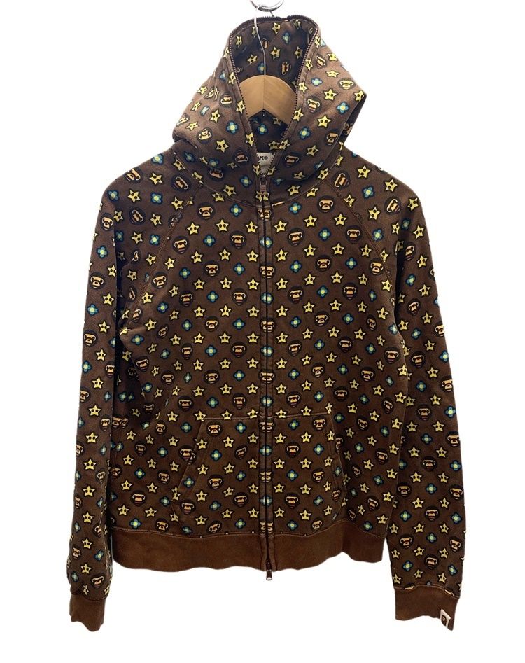 ア ベイシング エイプ A BATHING APE bape milo Monogram full zip