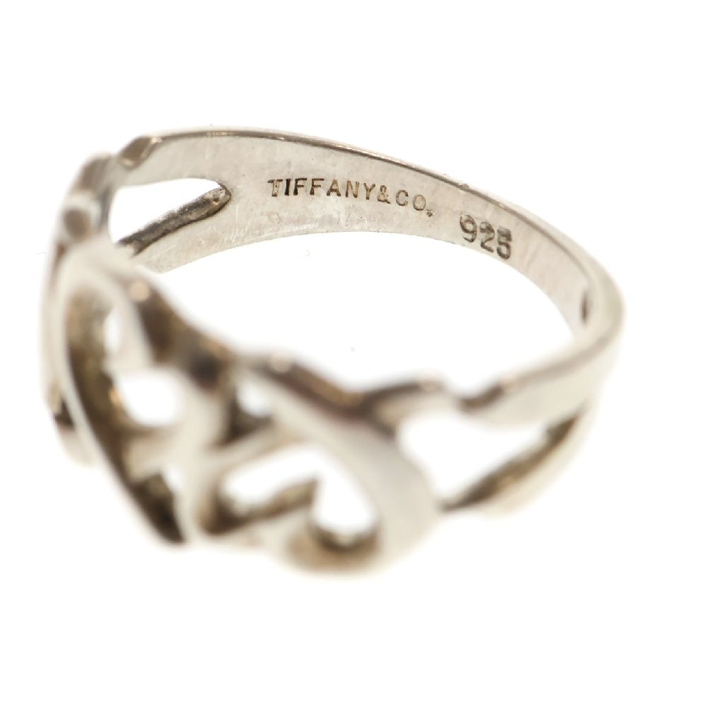 Tiffany&Co ティファニー ラビングハート リング 8号 シルバー 極美品】ティファニー トリプルラビングハートリング 8号