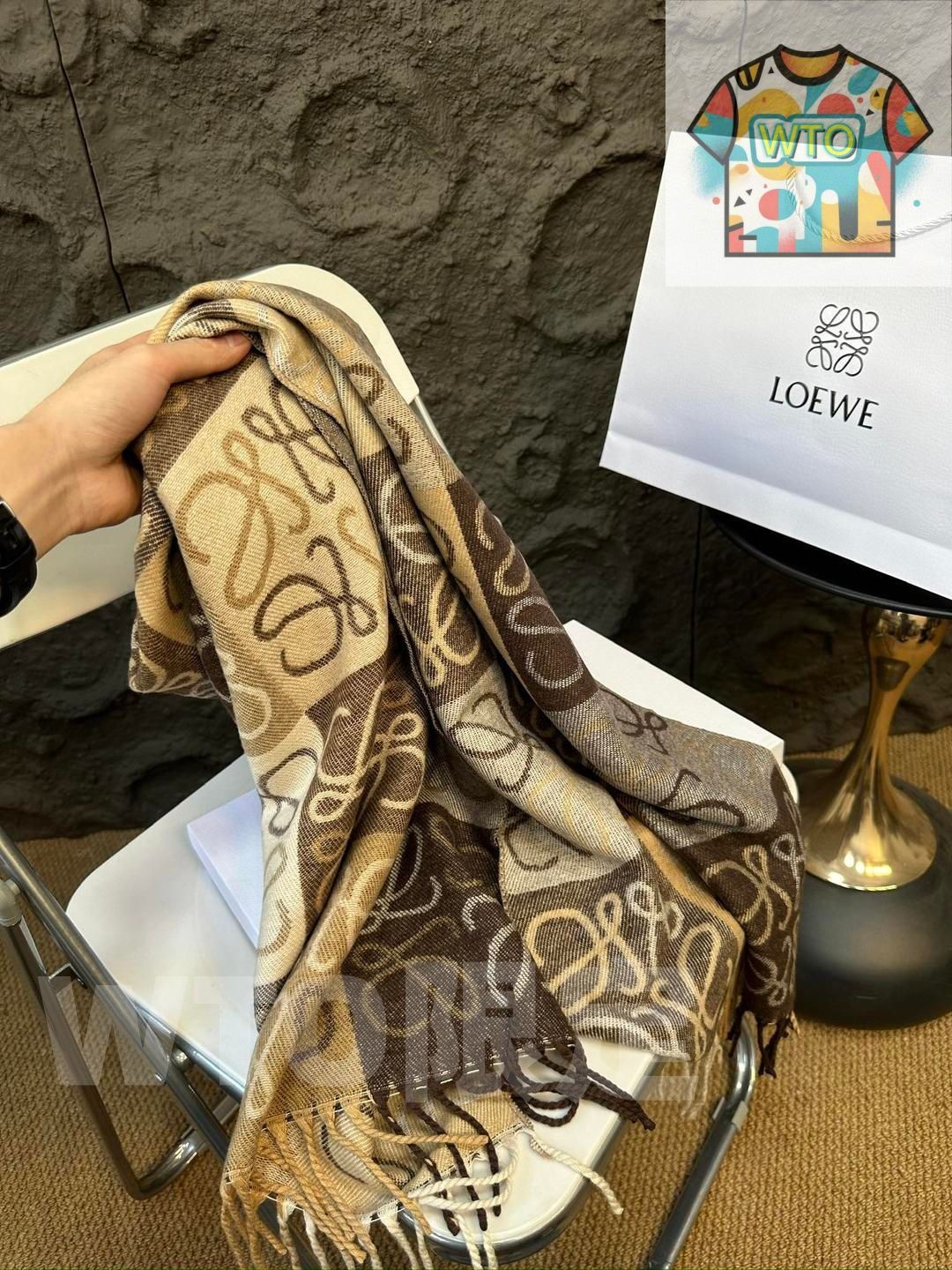 LOEWE ウールスカーフ グレー 楽天市場】ロエベ loewe（カラーグレー）（マフラー・スカーフ