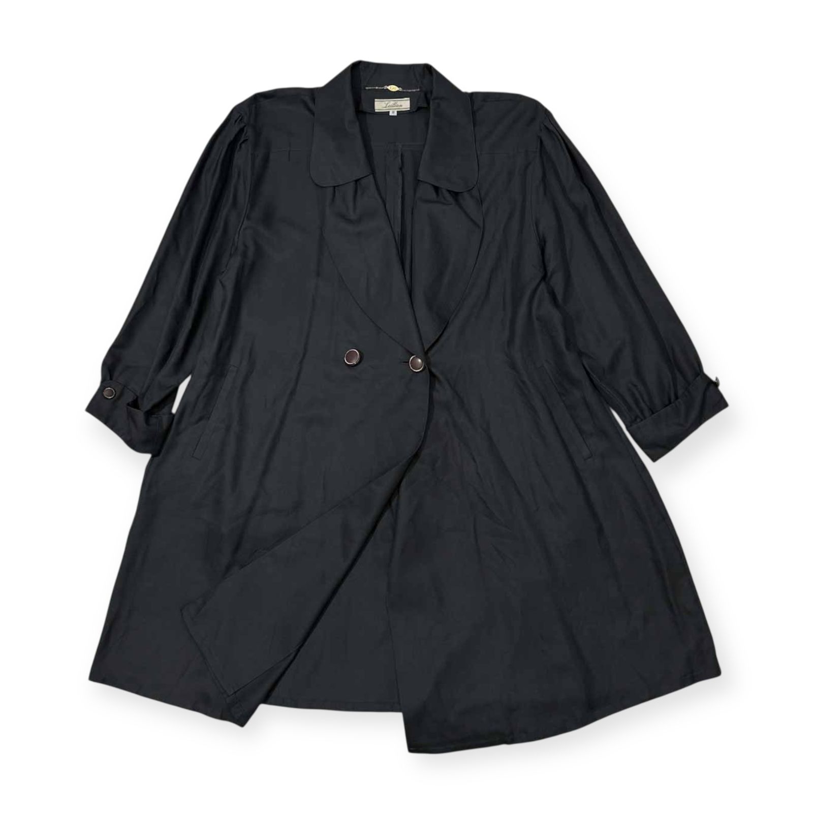 シルク100% Leilian レリアン ダブル ライト コート ジャケット