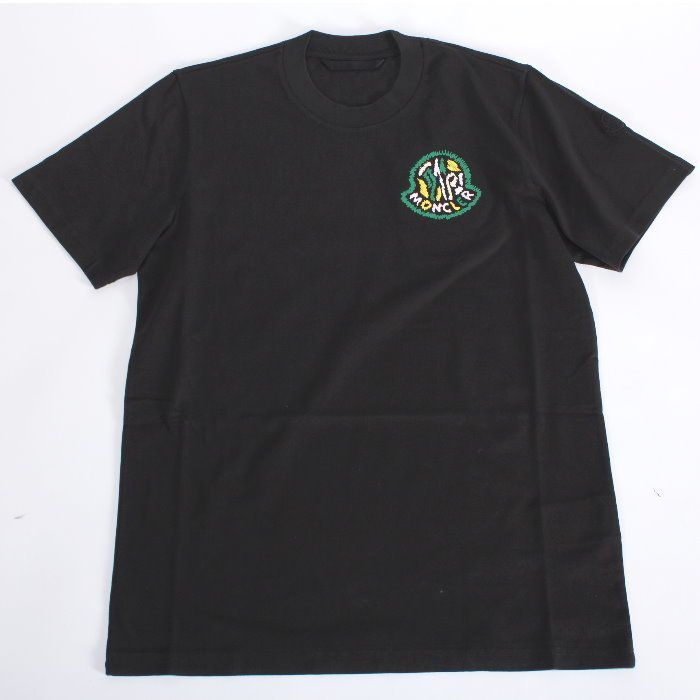 MONCLER モンクレール Tシャツ ブラック 8c00017 8390t 998 ロゴ ...