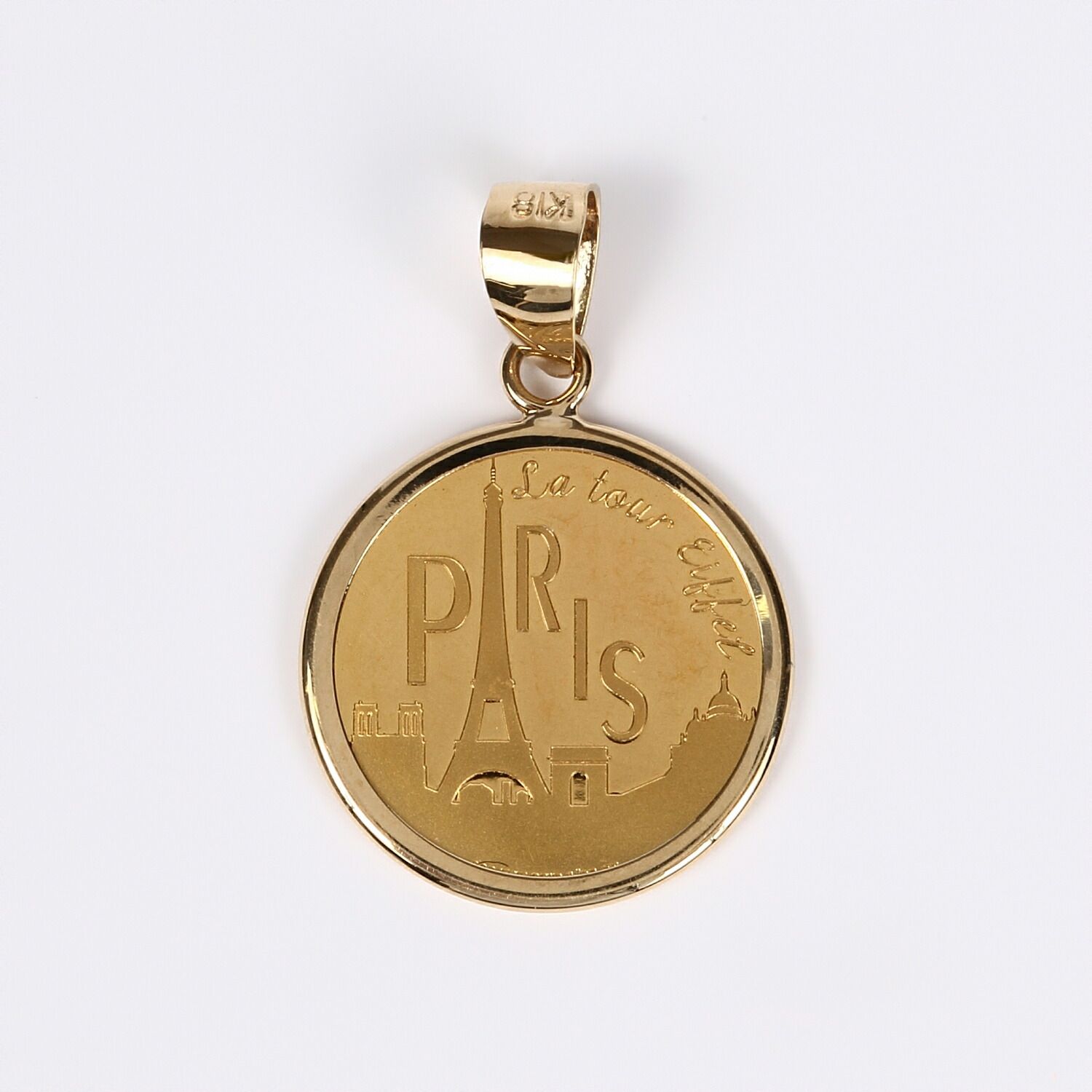 良い イエロー ゴールド プレート コイン ネックレス 硬貨 14K ペンダント コイン ネックレス k10 イエローゴールドk10 コインモチーフ