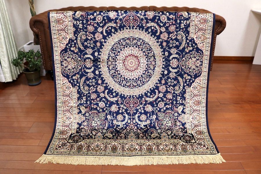 ペルシャ柄絨毯 120×160 新品未使用 カーペット 訳あり