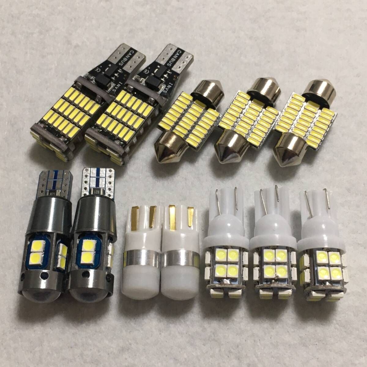 【車検対応】鬼爆！C26 セレナライダー スモール ルームランプ バックランプ ナンバー灯 12点セット T10 LED ホワイト 日産 カー用品