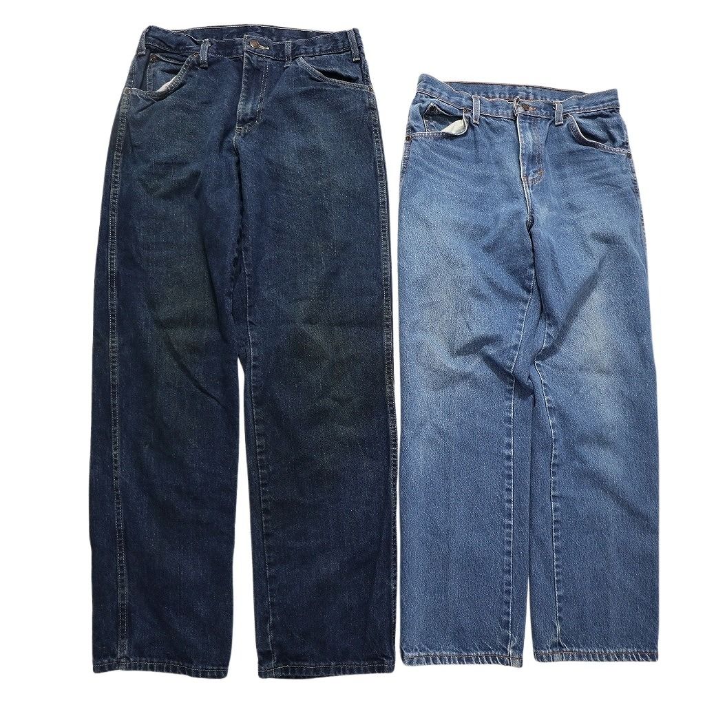 古着卸 ディッキーズ Dickies パンツ 7枚セット メンズ 30 32 36 38 ブラック フェード ワーク 古着 NC1336