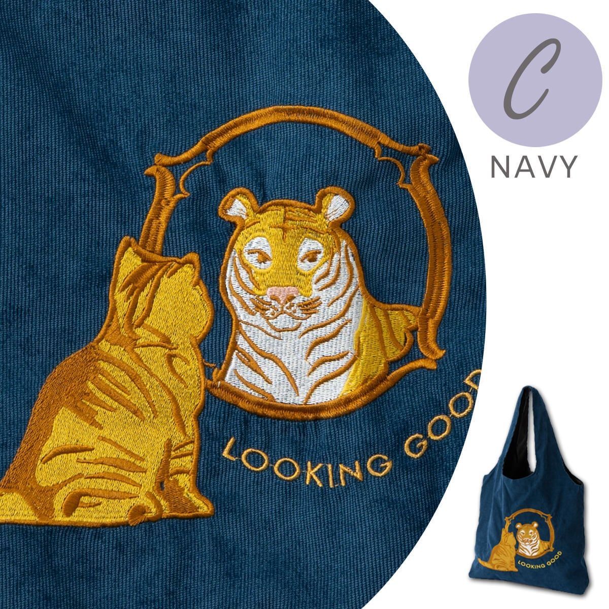 新品  Collection 限定 ジュビリー エコ トート バッグ Jubilee ジュビリー】 猫 犬 アニマル 立体刺繍 コーデュロイ