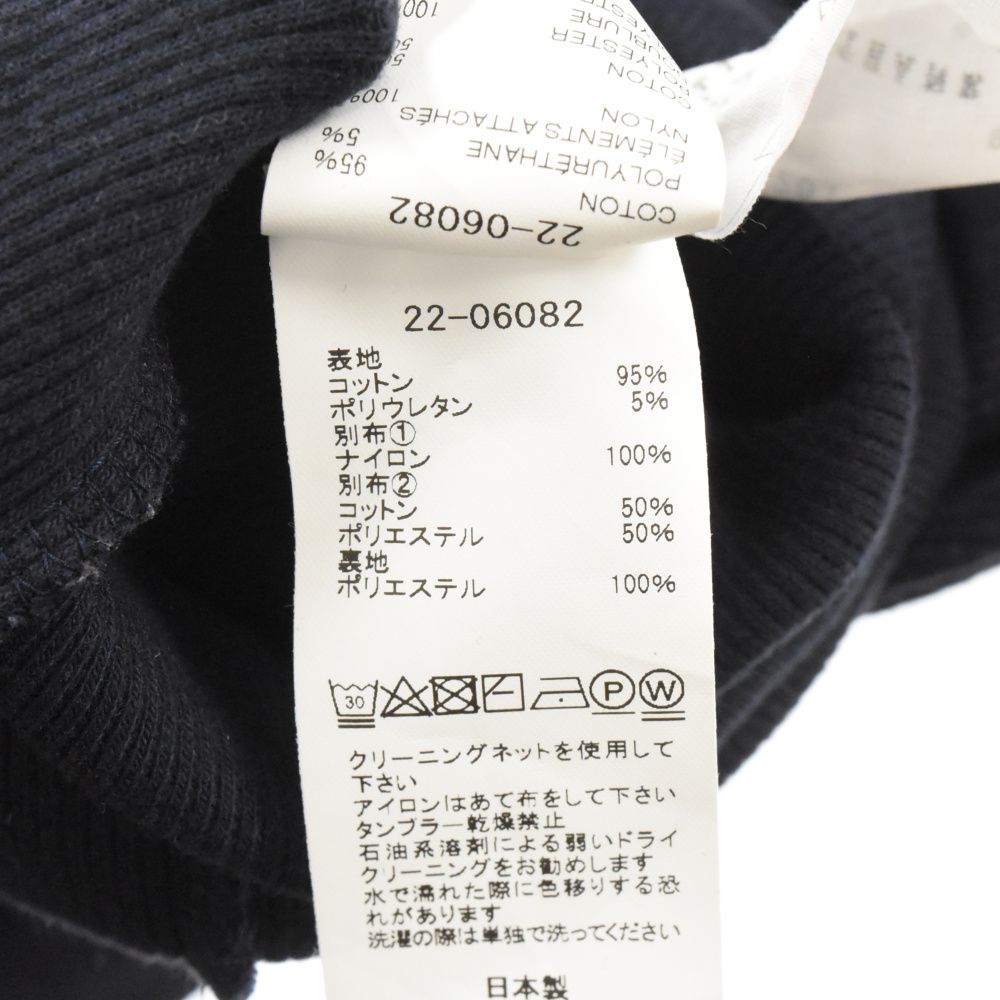 Sacai (サカイ) 22SS MA-1 ドッキング パフスリーブマキシ 半袖ワンピース レディース カーキ/ネイビー 22-06082