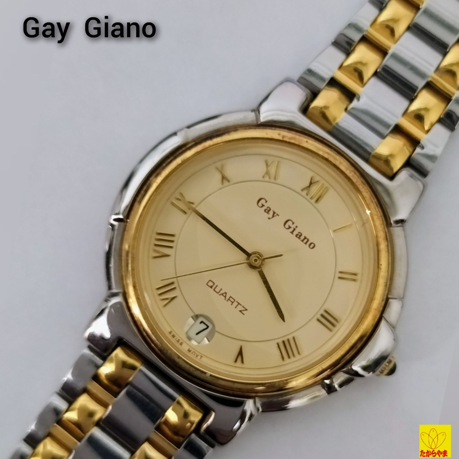 【極美品】Gay Giano / ゲイジアーノ メンズ Quartz