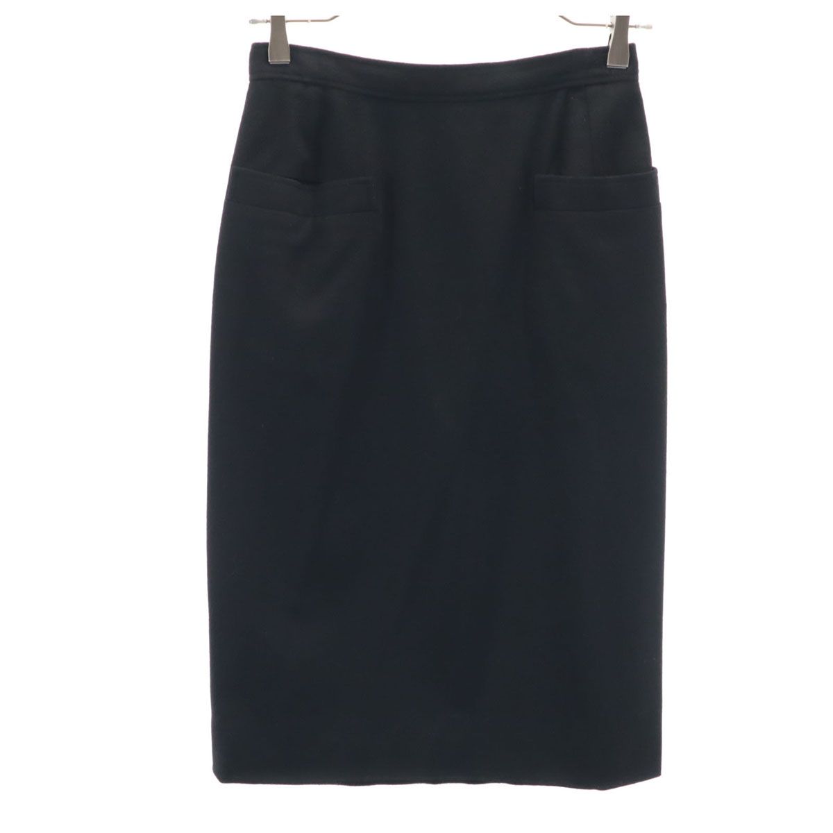 GUCCI グッチ 80s イタリア製 カシミヤ100％ ヴィンテージ ミモレ丈 タイトスカート 40 ブラック レディース GUCCI グッチ 80s イタリア製 カシミヤ100％ ヴィンテージ ミモレ丈