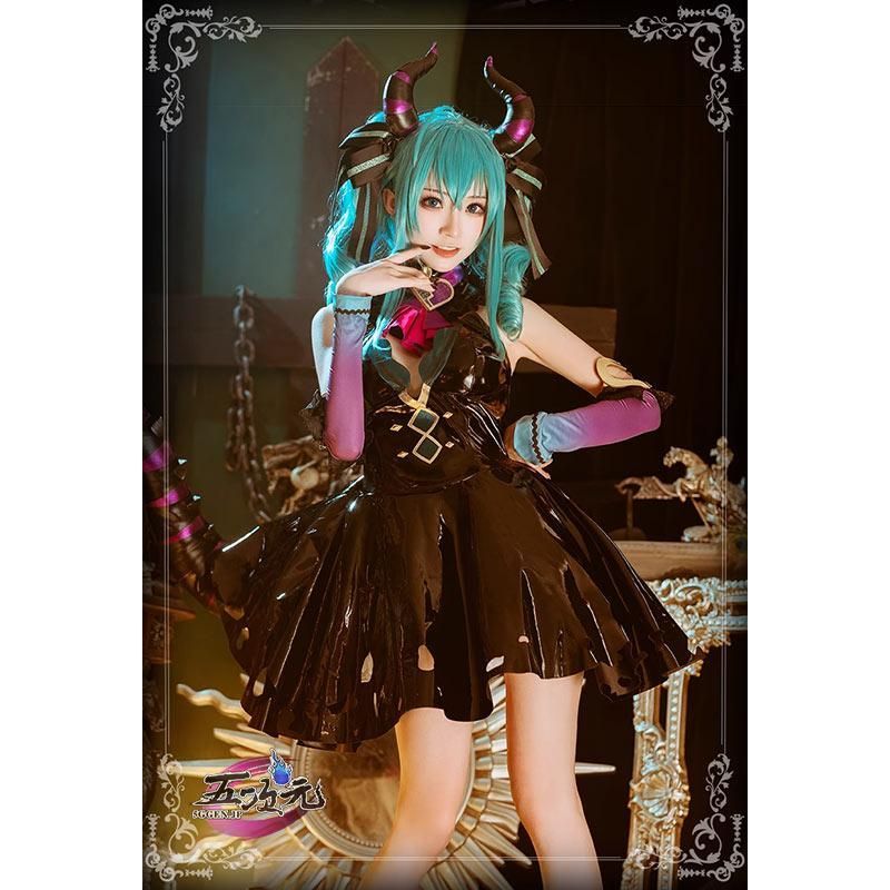 初音ミク 小悪魔 デビル コスプレ ワンピース レザー ヴィラン ボーカロイド Amazon.co.jp: [milky time] 初音ミク コスプレ ワンピース