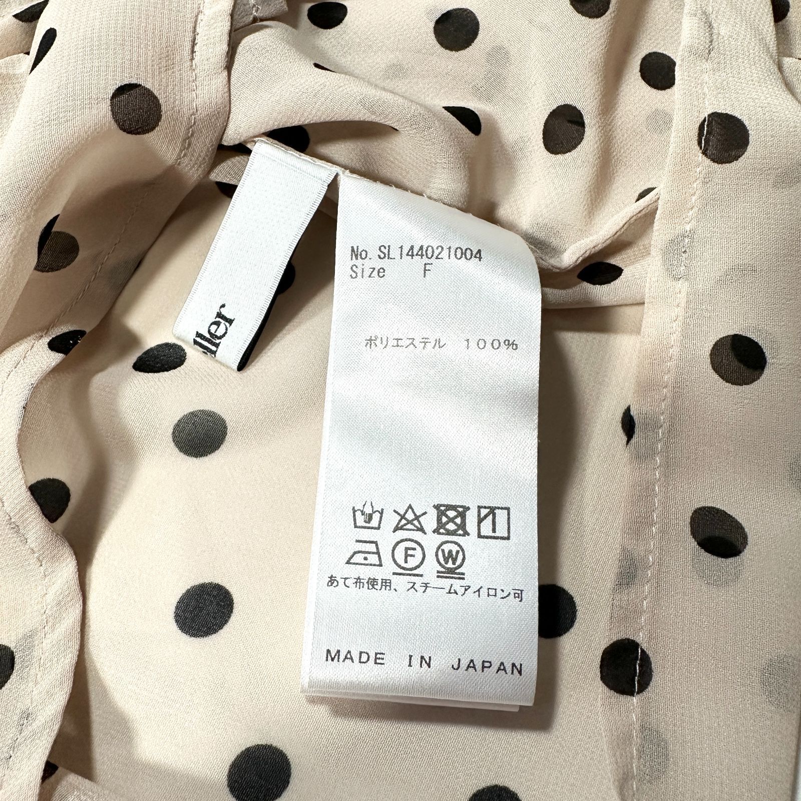 sheller シェリエ ランダムドッドボウタイブラウス F お大人 sheller シェリエ ランダムドッドボウタイブラウス F お大人