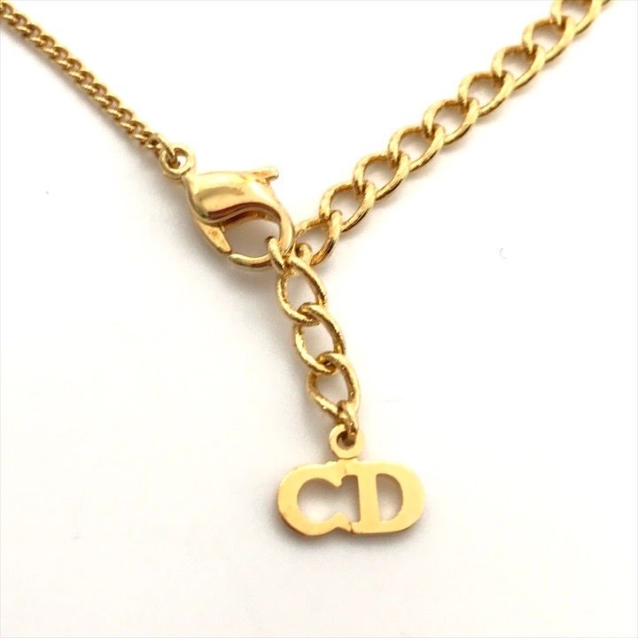 良品 Christian Dior ディオール ブレスレット CDロゴ ゴールド